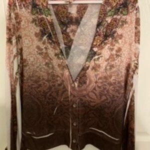 Gorgeous V-Neck Button Down Sweater. FREE Gift.